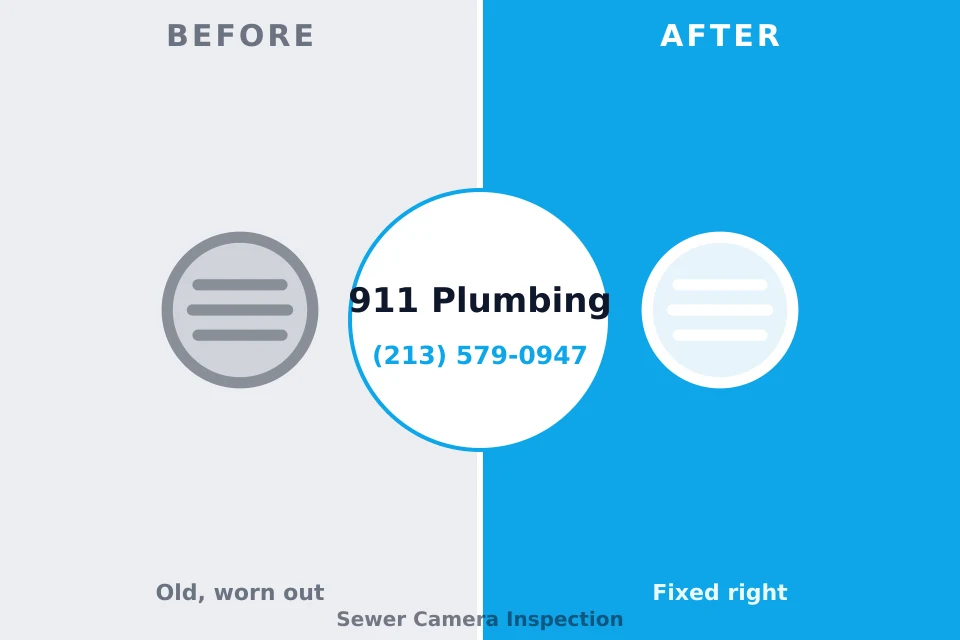 Before and after: plumbing company Indian River, MI